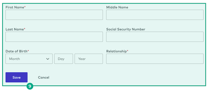 Beneficiary Details page on the League website